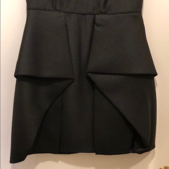 Tibi black peplum open back dress - Picture 2 of 8